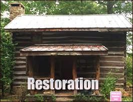 Historic Log Cabin Restoration  Lansing, North Carolina